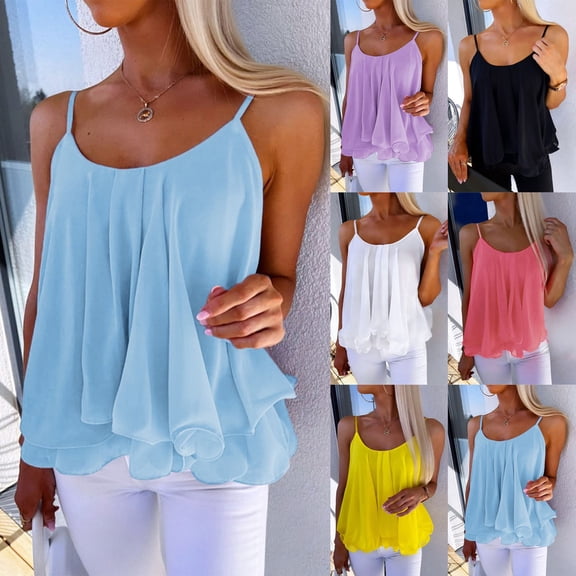 Neewe Womens Casual Tank Tops Trendy Sleeveless Summer Tops Clothing Outfits 2026