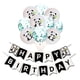 thumbnail image 1 of KAKOWELY Juego de 11 globos de látex con temática de panda para fiesta de cumpleaños, con confeti brillante, pancarta de panda para fiesta navideña (verde), 1 of 5