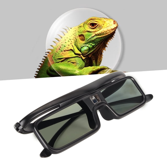 Gafas 3D, Obturador Gafas 3D Ligeras Batería De Larga Duración Alta Transmisión De Luz Recargables Para Proyector 3D