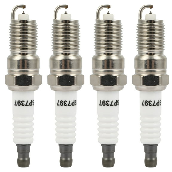 SCITOO Platinum Iridium Spark Plugs 7397 for Ford Taurus, Ranger, Courier & for Chevrolet S10 & for GMC Sonoma & for Mercedes-Benz W201 190E & for Mazda B2300 & Eagle & Renault Fuego Pack of 4