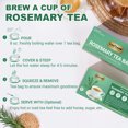 thumbnail image 3 of LeafLea 80 Rosemary Leaf Tea Bags, 100% Pure Rosemary Herbal Tea, Gentle Digestive Comfort, Caffeine-Free, Sugar-Free, , Individually Sealed, 3 of 16