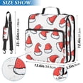 thumbnail image 2 of FORMRS Zipper Binder with Shoulder Strap 2-inch Ring 500 Sheet Capacity File Bag, Santa Hats Pattern, 2 of 5