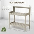 thumbnail image 4 of Naipo Potting Bench Table, HDPS Potting Bench with 4 Side Hooks, All-Weather Garden Table Work Station, Outdoor Potting Table for Porch, No Rust, No Fade, No Break, 360lbs Capacity, 4 of 8