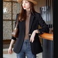 thumbnail image 3 of Veste de Tailleur Décontractée pour Femme, Style Raffiné, Nouveau Printemps et Automne 2024, Style Coréen, Élégante et Tendance, Haut de Tailleur pour Navetteuse, 3 of 6