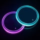 thumbnail image 1 of Luces LED para portavasos, 2 posavasos LED para automóvil con cojín de taza luminoso de 7 colores, tapete de taza con carga USB para accesorios de posavasos, decoración del hogar, luz ambiental., 1 of 5
