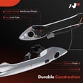 thumbnail image 4 of A-Premium Front Left Driver Side Exterior Door Handle Compatible with Hyundai Elantra 2011-2016 Sedan, Elantra Coupe 2013-2014, with Smart Entry System, Chrome, Replace# 82651-3X210, 4 of 6