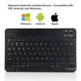 thumbnail image 5 of Amazon Fire HD 8 (2017) Keyboard, BoxWave [SlimKeys Bluetooth Keyboard] Portable Keyboard with Integrated Commands for Amazon Fire HD 8 (2017) - Jet Black, 5 of 9