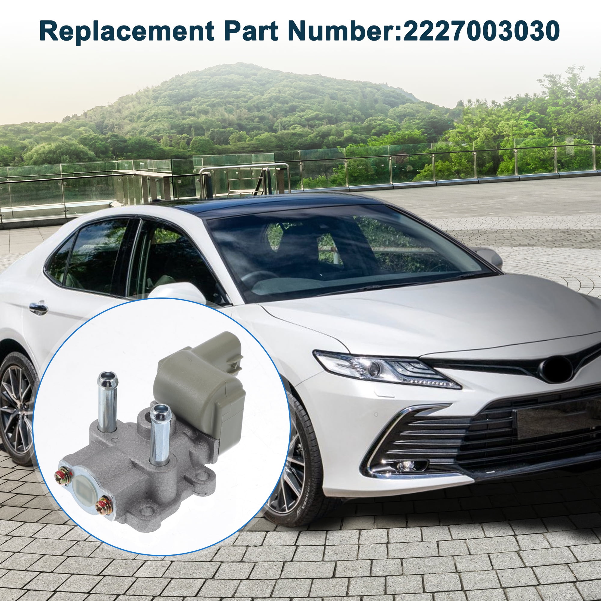 Unique Bargains Car Idle Air Control Valve for Toyota Camry 1997-2000, for Toyota Solara 1999-2000 Replace No.2227003030 IACV Idle Motor Idle Air Control Valve