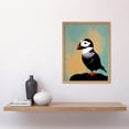 thumbnail image 2 of Cute Puffin Bird on Rock Modern Print Illustration Art Print Framed Poster Wall Decor 12x16 inch, 2 of 5