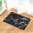 thumbnail image 5 of Geometric Marble Kitchen Entrance Door Mat Flannel Carpet Doormat Black White Indoor Floor Mats Anti-Slip Rug, 5 of 6