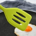 thumbnail image 3 of 2Pack Small Silicone Turner High Heat Resistant Slotted Spatula for Fish, Eggs, Pancakes and More (8.2 IN, Orange), 3 of 4