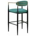 thumbnail image 3 of Tina Fabric Upholstered Bar Chair Green (Set of 2), 3 of 13
