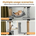 thumbnail image 4 of ZephyPaws 52in 5-Level Cat Tree Towers for Large Cat with Scratching Post,Condo,2 Perches,Gray, 4 of 8