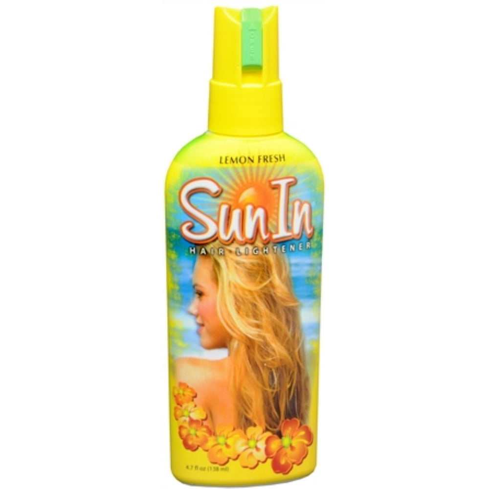 SunIn Hair Lightener Spray Lemon Fresh 4.70 oz (Pack of 2) Walmart