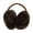 Dark Brown, variant on D-GROEE Winter Fluffy Earmuff Ear Warmers Wraps Shield Behind the Head Design Plush Ear Muff