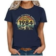 thumbnail image 4 of Kayannuo Blouses for Women Tee Shirts for Women Valentine's Day 1984 Vintage Shirt For Women 40th Birthday Gifts 1984 Birthday Gifts Idea Retro Short Sleevel T Shirts Party Tops Funny Tees, 4 of 4