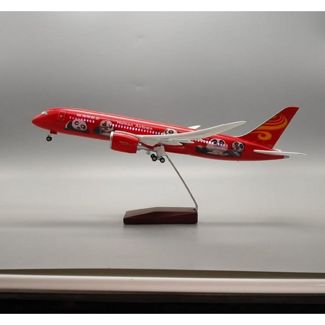 Modelo de avión de simulación de aviación Emirates UAE A380 de 46 cm a escala 1:160 con luces