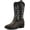 Black, variant on Kushyshoo Cowboy Boots for Girls and Boys Western Mid-Calf Black Cowgirl Boots Riding Shoes Size 13
