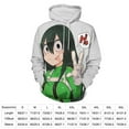 thumbnail image 2 of Tsuyu Asui Unisex Sweatshirts Loose Pullover Sweater Hooded Hoodie 3D Printing Jacket Winter Fall Clothes M, 2 of 7