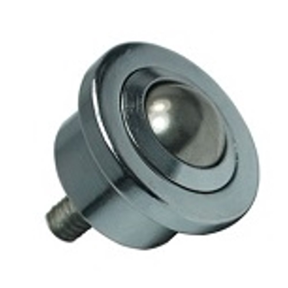 440 lbs Load Capacity Heavy Duty Machined Steel Ball Transfer Unit with M10 Threaded Bolt