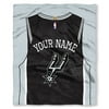 NBA San Antonio Spurs "Jersey" Personalized Silk Touch Throw Blanket