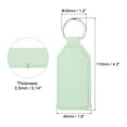 thumbnail image 2 of Uxcell Leather Keychain Blanks, 4 Pack PU Leather Key Fob with Key Rings, Green, 2 of 6