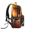 thumbnail image 4 of KLL Cartoon Puppy Sunset Print Casual Backpack for Men Women,Travel Casual Backpack Outdoor Activities Bag Daypack for Travel Hiking Shopping Daily, 4 of 5