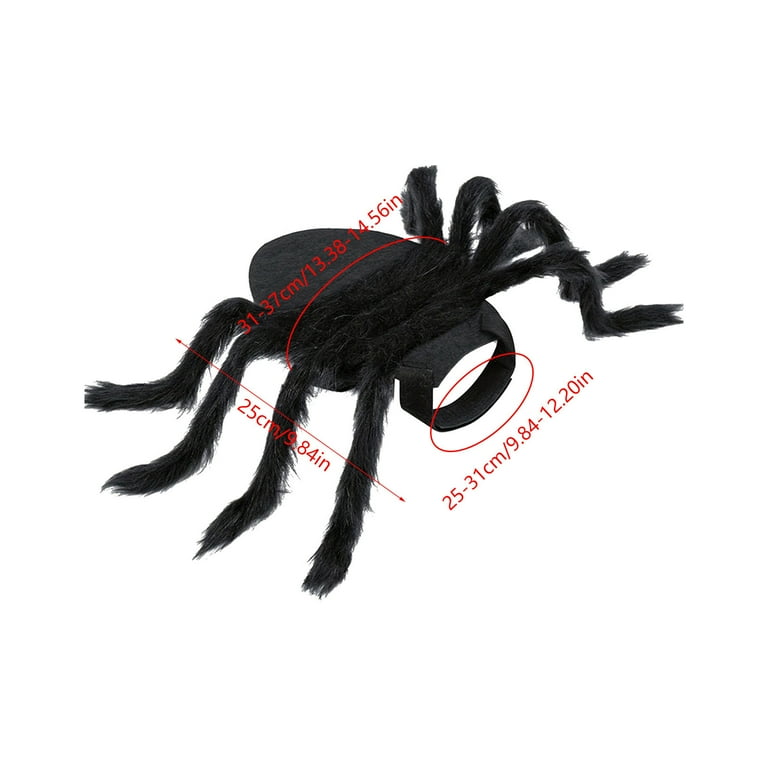Uutvmp Spider Costume for Halloween Party Decoration, Cosplay Costumes for Small Dogs and Cat, Halloween Pets Accessories Decoration for Puppy Cats Black