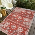 thumbnail image 3 of Tapis Intérieur/extérieur Séchage Rapide Traditionnel Rouge Beige 3 Pieds3 Pouces x 5 Pieds, 3 of 7