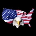 thumbnail image 3 of CafePress - Bald Eagle Over American Fla - Women's Dark Pajamas, 3 of 5