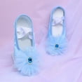 thumbnail image 3 of Akiihool Sandals for Little Girls Soft Lightweight Ballet Flats with Elastic Laces for Dance Yoga, Blue Size 24, 3 of 3