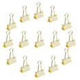 thumbnail image 5 of Binder Clips Metal Paper Clips For Office Multi-Purpose Document Fixing Cute Office Supplies Golden 3.00X2.70X2.50CM Construction 48Pcs, 5 of 5