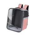 thumbnail image 1 of Mochila para gatos Fernando Mochila de viaje portátil con parte delantera transparente Rosa, 1 of 8