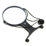 Carson MagniShine™ Magnifying Glass with Light, 2x Power Handsfree Magnifier (HF-66)