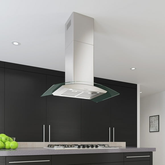 Ancona 36” Island Range Hood in Stainless Steel