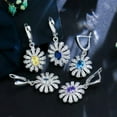 thumbnail image 5 of Gorgeous AAA+ Cubic Zircon Flower Yellow Lady Necklace Earrings Ring Jewelry Set, 5 of 9
