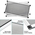 thumbnail image 3 of 2 Pack Expandable Window Screen - Adjustable Window Screen - Replacement Window Screen with Frame - Fit for Anti Bugs Mosquito Insects (15" H x 21" - 38" W, White), 3 of 7