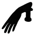 thumbnail image 3 of Resin Watch Display Mannequin Hand Wrist Necklace Rack Stand Organizer Black Velvet, 3 of 8