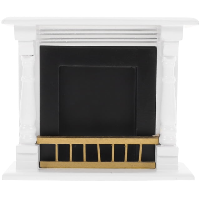 Doll House Fireplace Miniature Fireplace Model Mini House Fireplace Wood Furniture