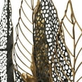thumbnail image 6 of DecMode Black Metal Tall Cut-Out Leaf Wall Decor with Intricate Laser Cut Designs, 6 of 10