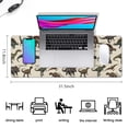 thumbnail image 5 of Long Mouse Pads for Desk,Colorful Dinosaurs Scientific Pattern Desk Mats on Top Of Desks, Desk Mouse Pad Extra Large with 3mm Non-Slip Base and Stitched Edge for Gaming,Office,Work,Home 31.5"x11.8", 5 of 6