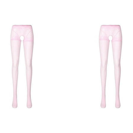 Wijhcboe 2 Pack Womens Rhinestone Bra And Panties Set plus Size Oil Glossy Crotchless Pantyhose Rhinestone Stockings for Women Lingerie Stockings Stretchy Tights Sports Lingerie Garter Belt with Cli