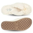 thumbnail image 6 of Jessica Simpson Women's Fluffy Pom Thong House Slide on Slippers with Memory Foam, 6 of 9