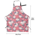 thumbnail image 6 of Goofa Rose Flowers Printed Waterproof Apron 33" Chef Aprons for Men Heavy Duty Chemical Work Apron Adjustable Bib Apron, 6 of 9