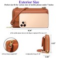 thumbnail image 7 of FALAN MULE Rfid Wallet Purse Wristlet Crossbody Bag for Women Leather Ladies Clutch with 2 Straps, 7 of 7