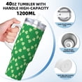 thumbnail image 3 of Lsque St Patrick's Day Pattern 40 OZ Ice Bully Cup with Handle and Straw, Double Wall Stainless Steel Tumbler Travel Coffee Cup with Lid for Christmas Present, 3 of 8