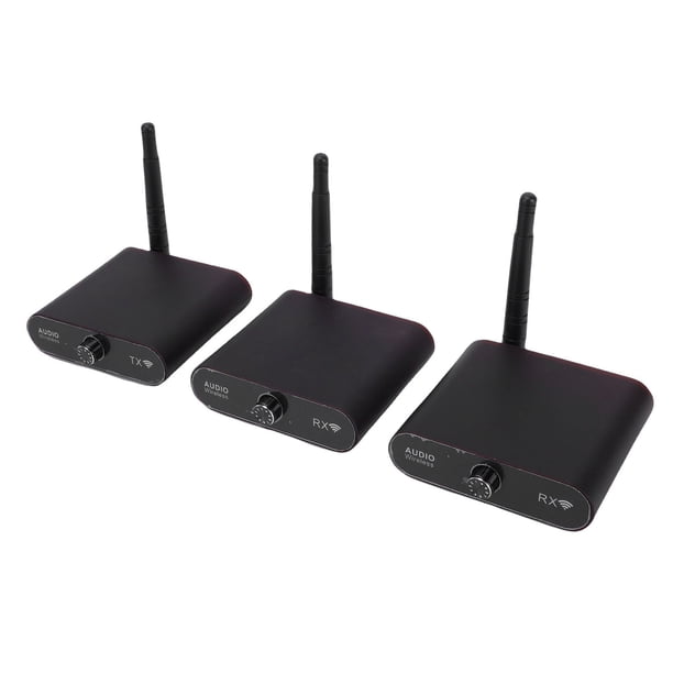 Receptor Juego De Receptor Y Transmisor De Sonido Inalámbrico De 2,4 Ghz Kit De Adaptador De Sonido Inalámbrico HiFi Con Retardo Cero De Distancia De 100 M Con 2 Receptores Para