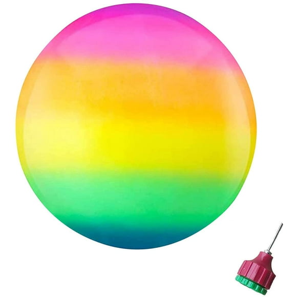 Swimming Pool Toys Ball,Underwater Game for Pool 9 Inch Inflatable Ball Rainbow Water Ball Set for Under Water Passing,Dribbling and Diving for Teens,Adults,Ball Fills with Water