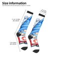 thumbnail image 2 of Rocae Medicine Gnome Truck Red for Novelty Casual compression Socks For Women Men Contrast Color Stockings, 2 of 6