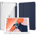 thumbnail image 1 of Compatible for iPad 8/7th Generation Case(2020/2019), iPad 10.2 Case with Apple Pencil Holder,Light Weight Soft TPU Translucent Frosted Back Smart Cover Cases，Full Protective， Sapphire Blue, 1 of 7